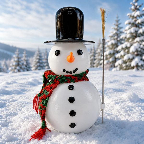 3D Schneemann groß